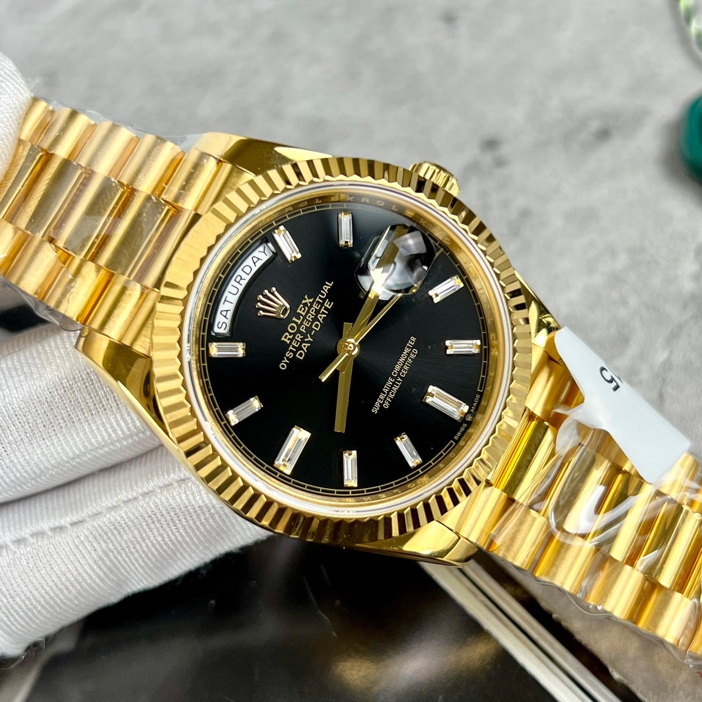 Rolex Day-Date 40 228398TBR Gold Filled 18k con 153 gramos de GM Factory