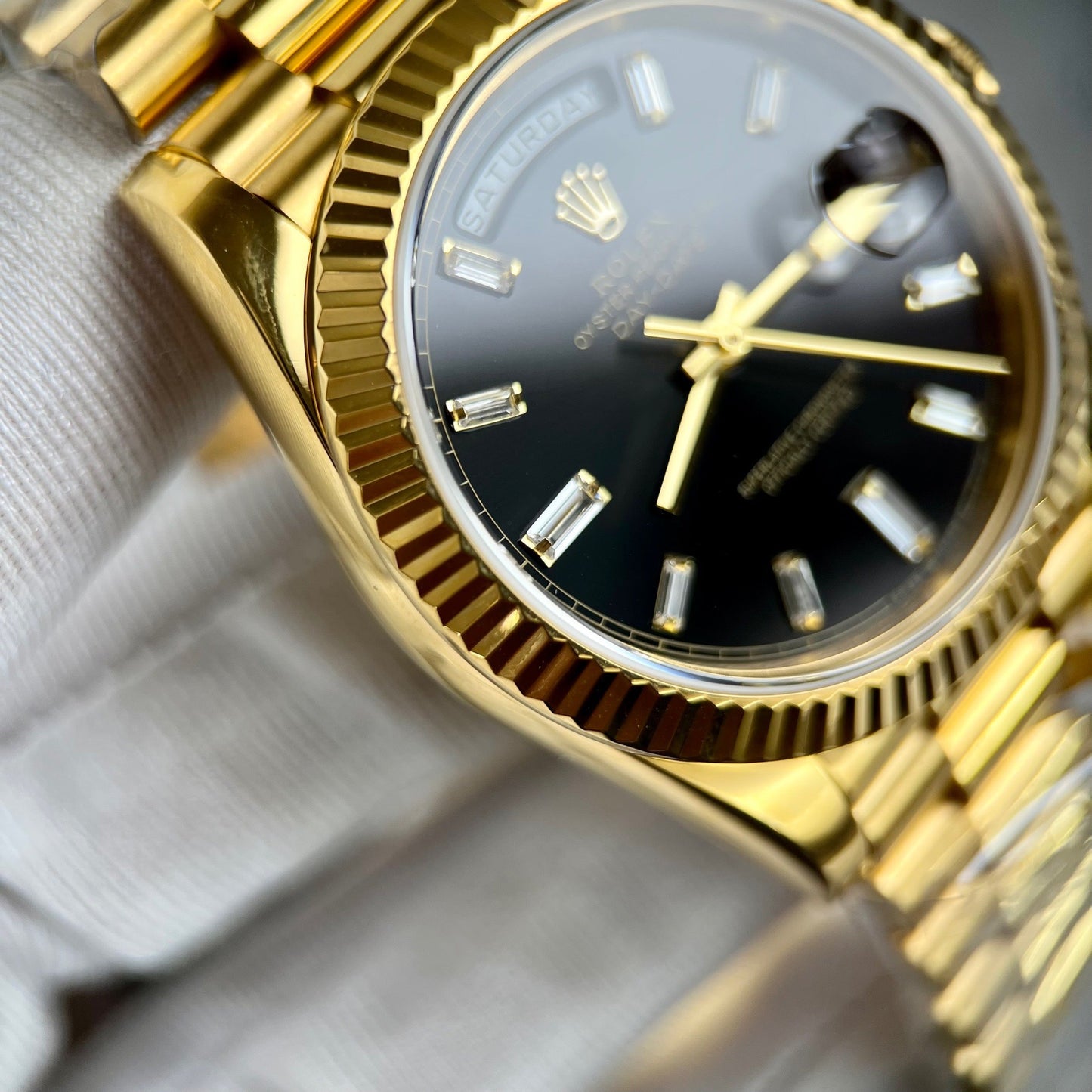 Rolex Day-Date 40 228398TBR Gold Filled 18k con 153 gramos de GM Factory