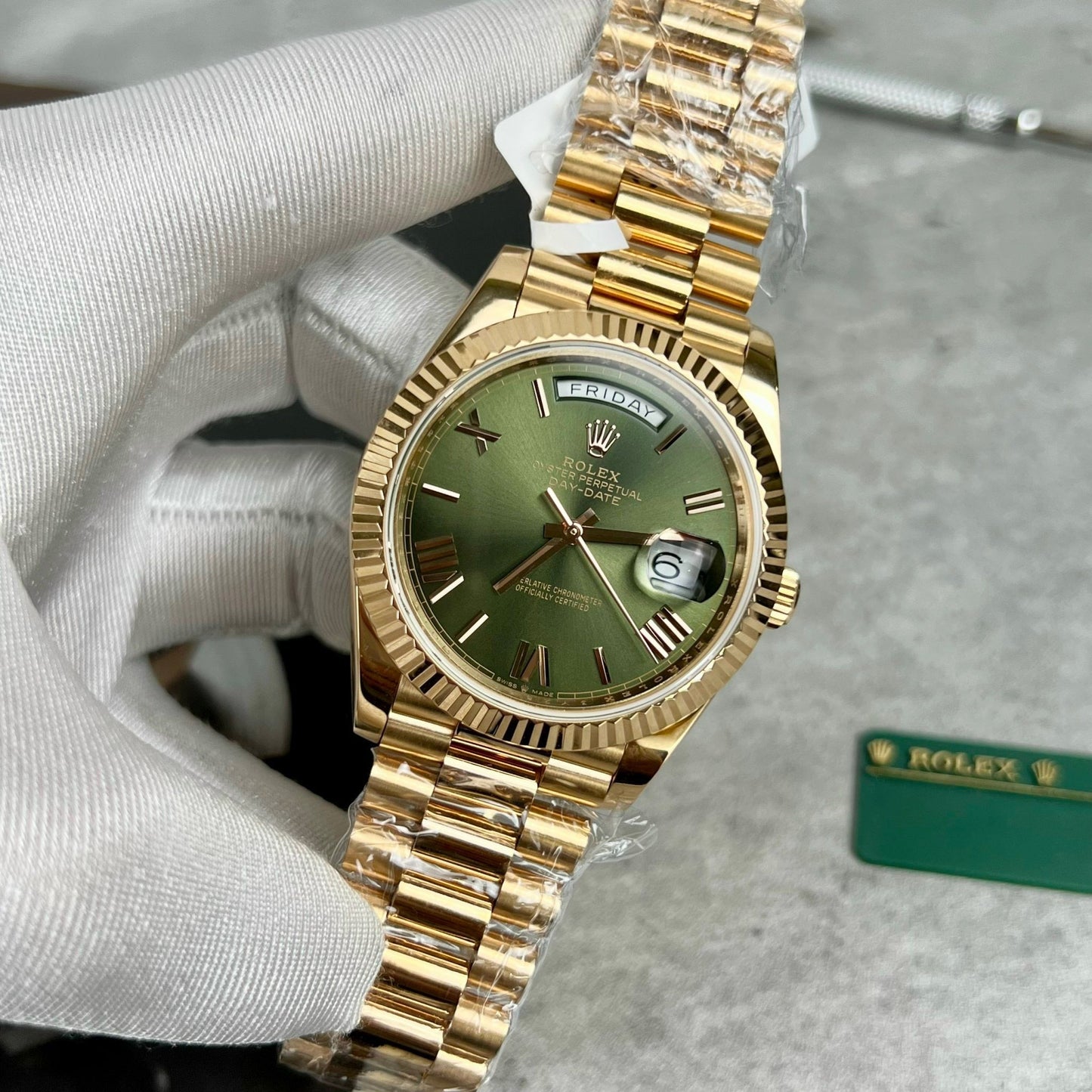 Rolex Day-Date 40 228235 1:1 mejor edición de la versión de contrapeso de fábrica de GM v2