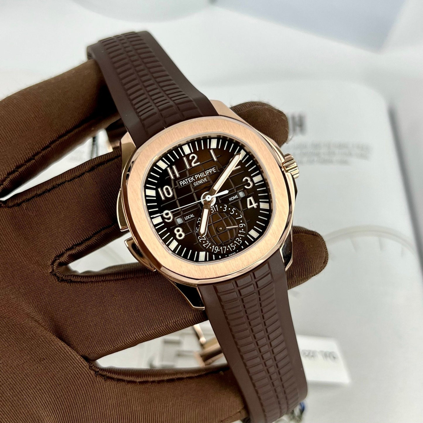 Patek Philippe 5164R-001 Aquanaut 40,8 mm in oro rosa 18 carati riempito dalla fabbrica ZF