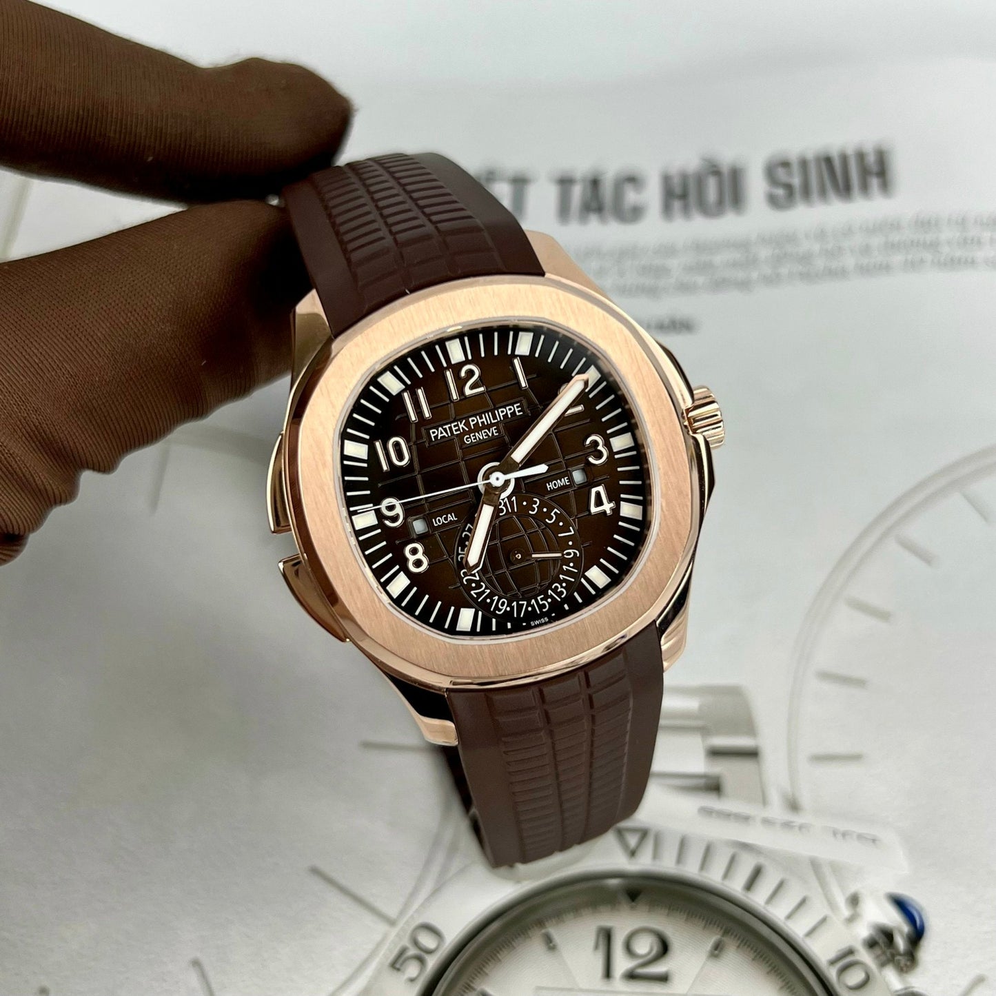 Patek Philippe 5164R-001 Aquanaut 40,8 mm 18k relleno de oro rosa de ZF Factory