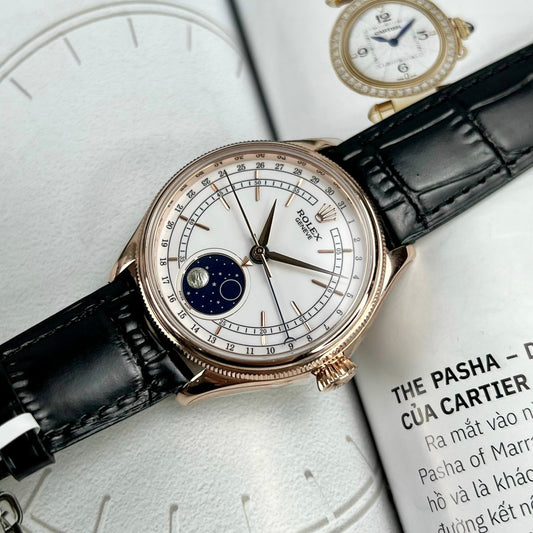 Rolex Cellini Moonphase 50535 KZ Factory riempito in oro rosa 18 carati