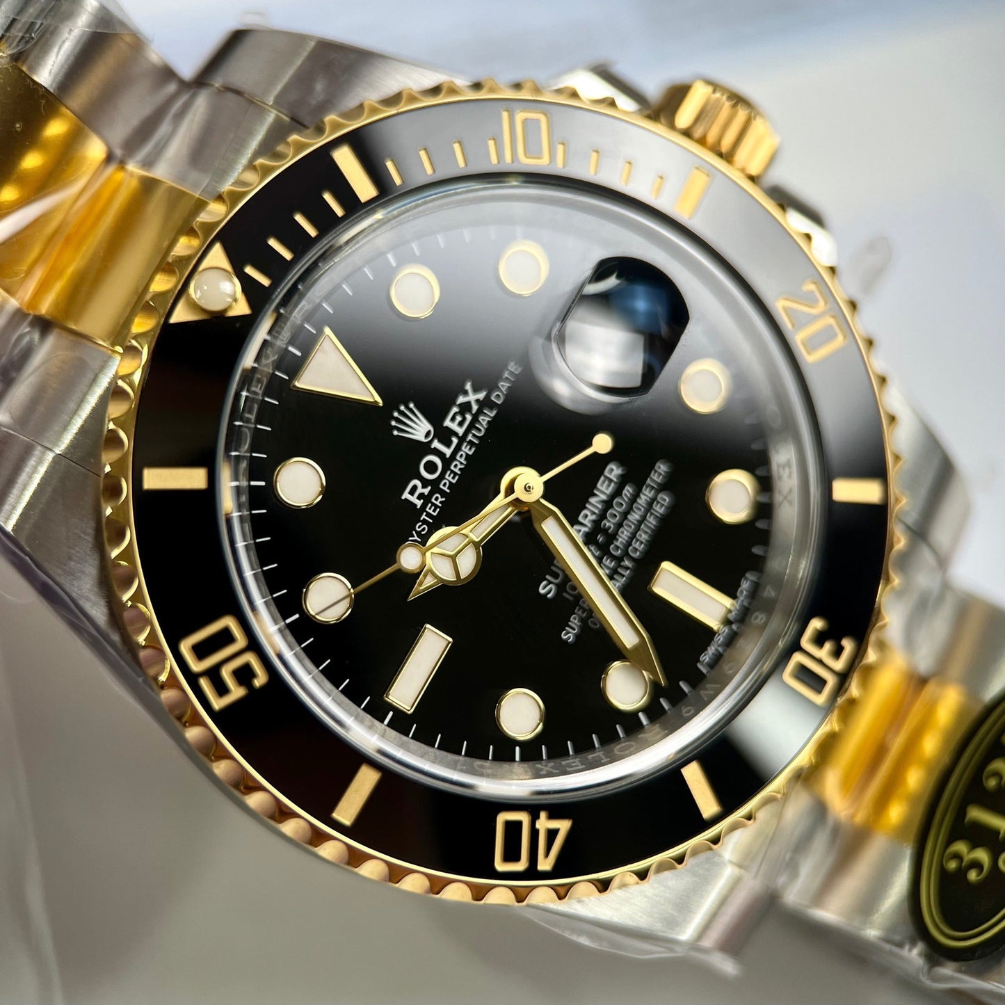 Rolex Submariner 116613-LN-97203 Movimiento 3135 de 40 mm Clean Factory 18k lleno de oro