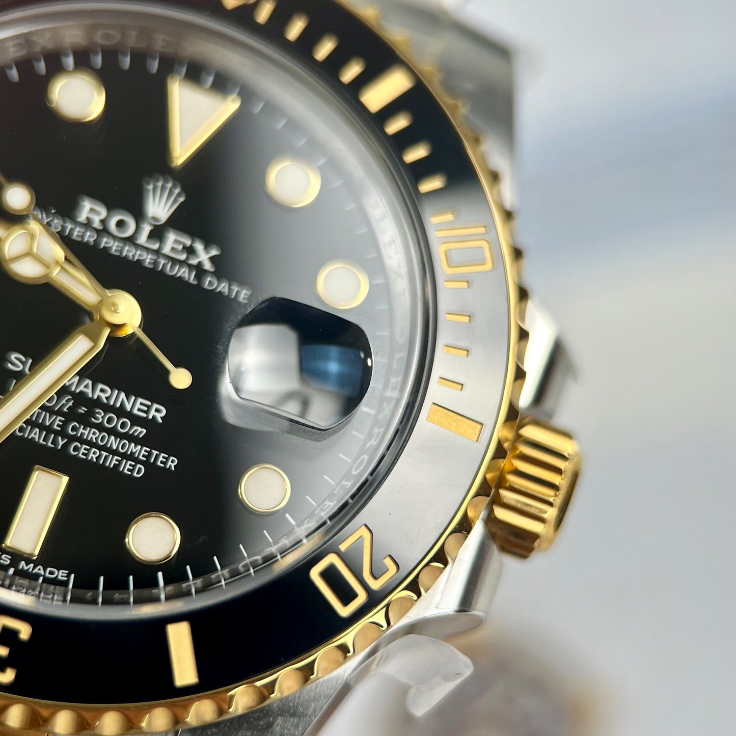 Rolex Submariner 116613-LN-97203 Movimiento 3135 de 40 mm Clean Factory 18k lleno de oro