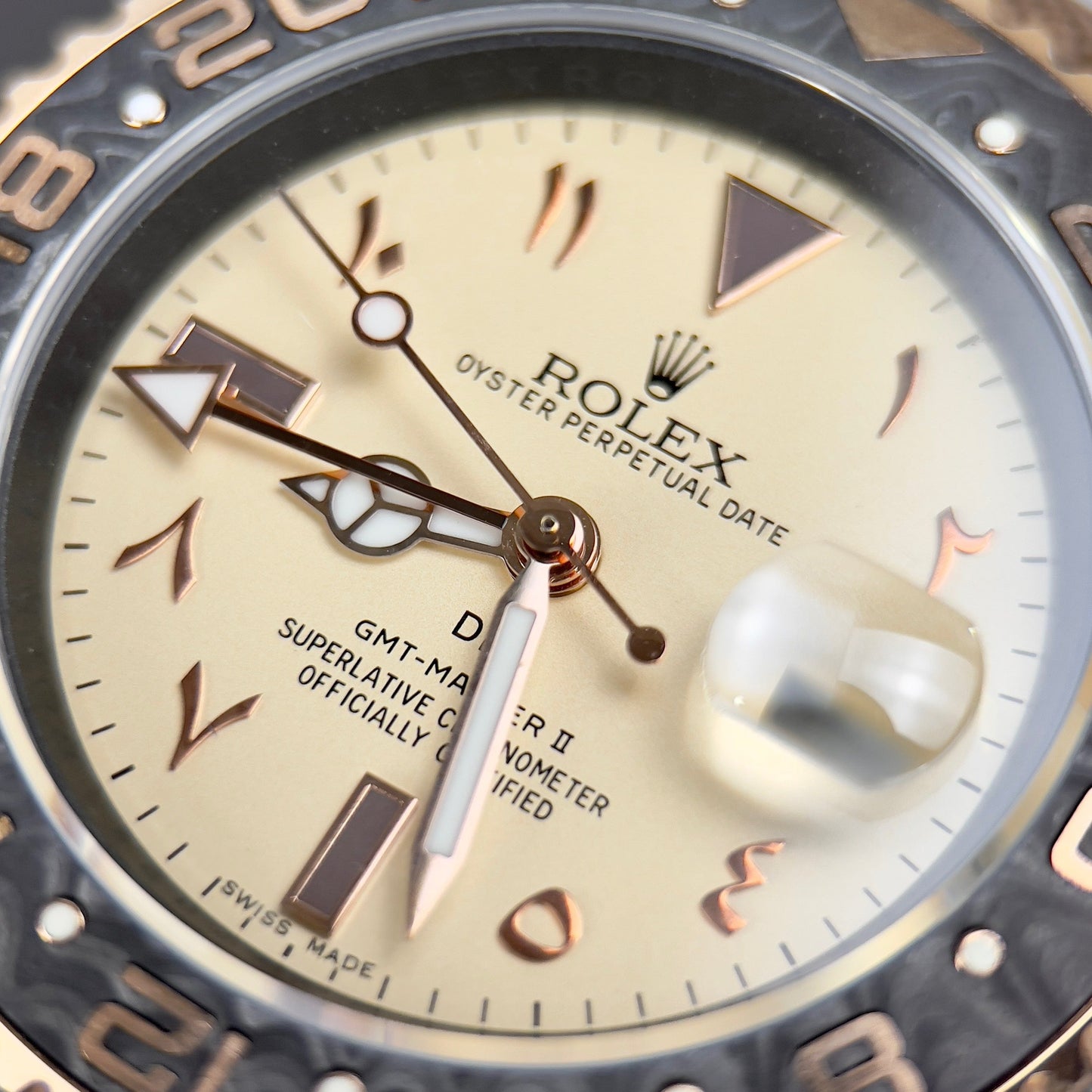 Rolex GMT-MASTER II Diw arabic eagle 1:1 Best Edition Brown Fabric Strap