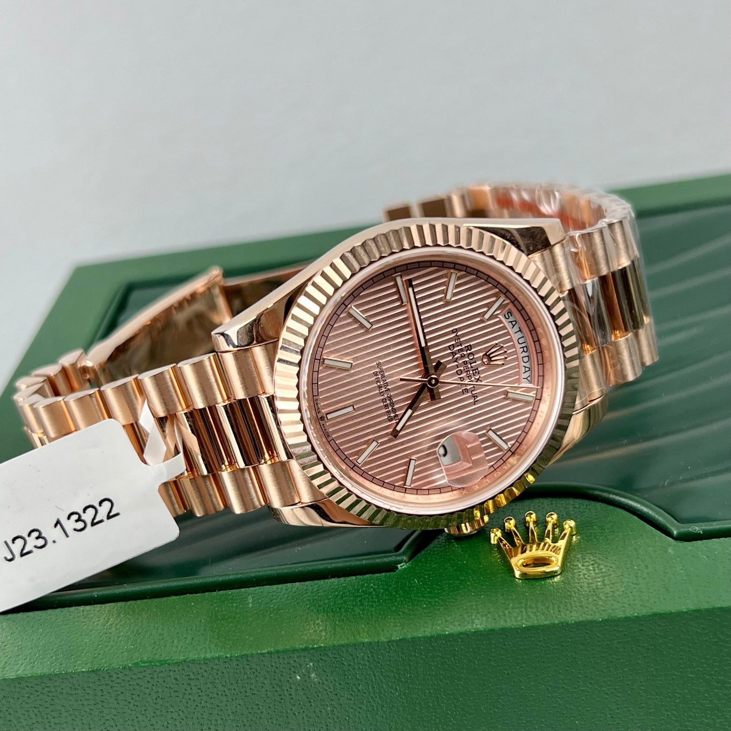 Rolex Oyster Day-Date 40 mm chodmip 228235 recubierto de oro rosa de 18 k Mejor edición 1: 1 130 gramos