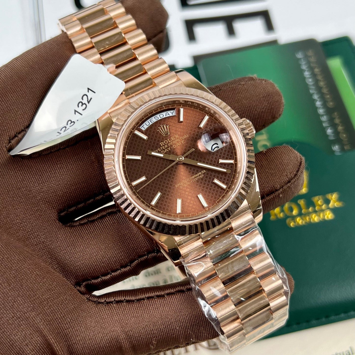 Rolex Day-Date 40 228235 chodmip Mejor edición 1:1 recubierto de oro rosa de 18 quilates 130 gramos