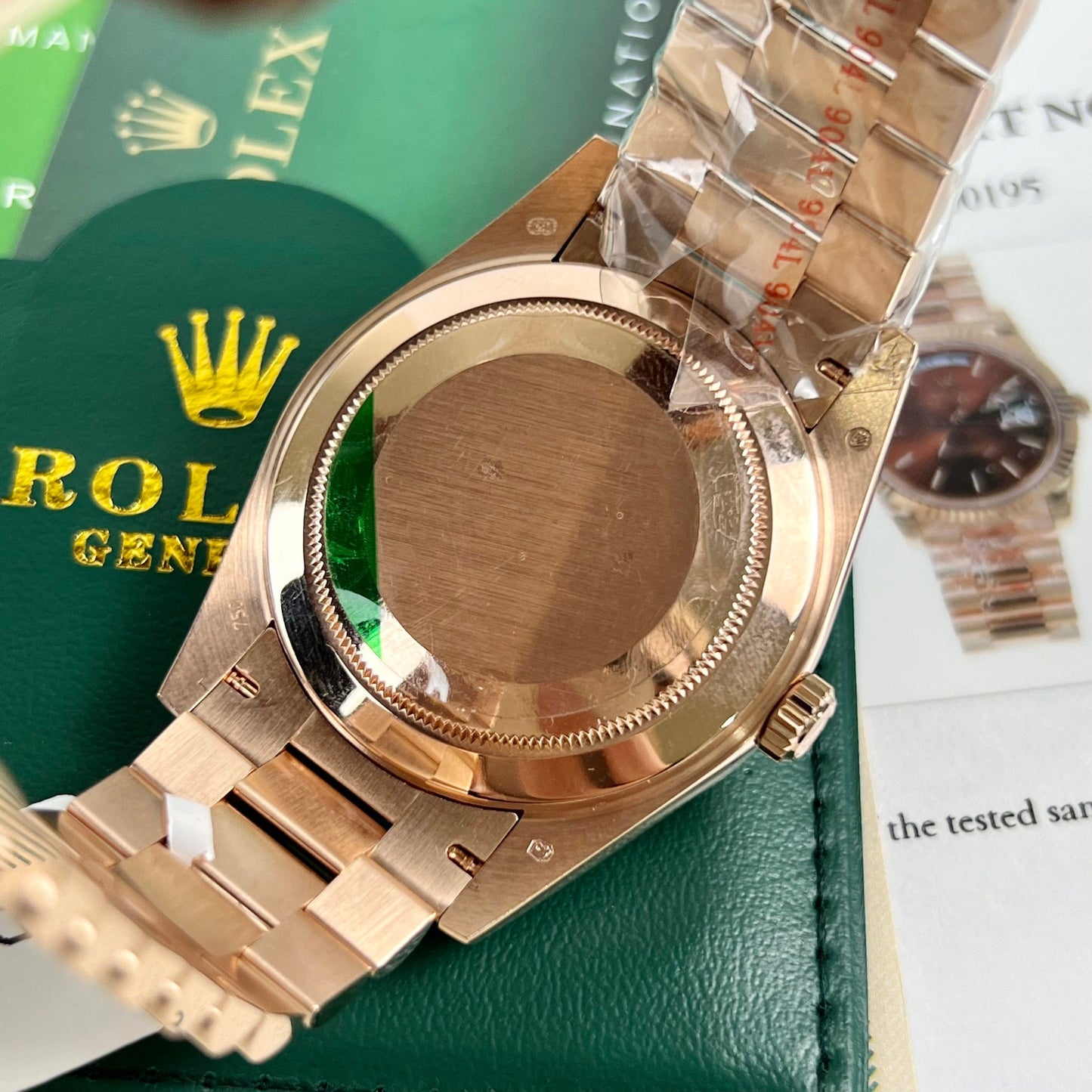 Rolex Day-Date 40 228235 chodmip Mejor edición 1:1 recubierto de oro rosa de 18 quilates 130 gramos