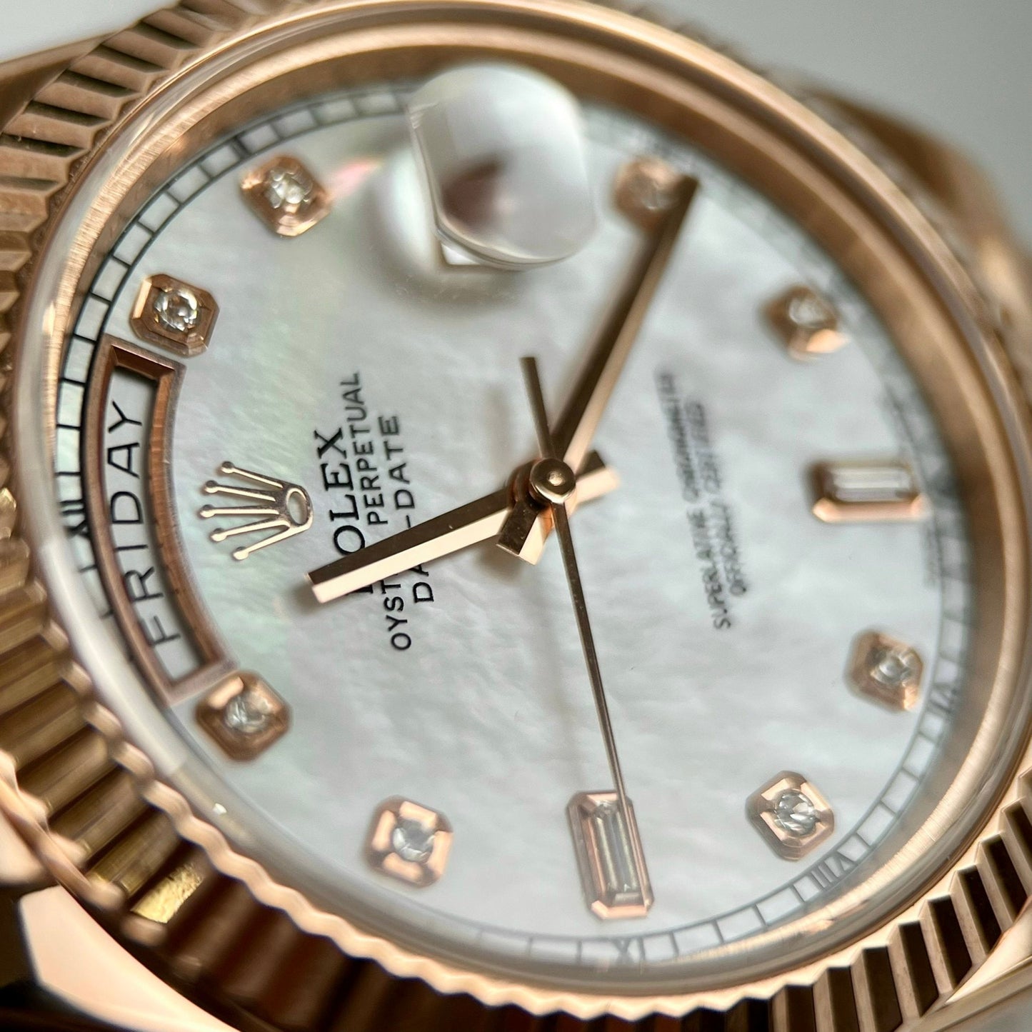 Rolex Day-Date 36mm M128235-0029 Miglior edizione 1:1 rivestita in oro rosa 18 carati 130 grammi