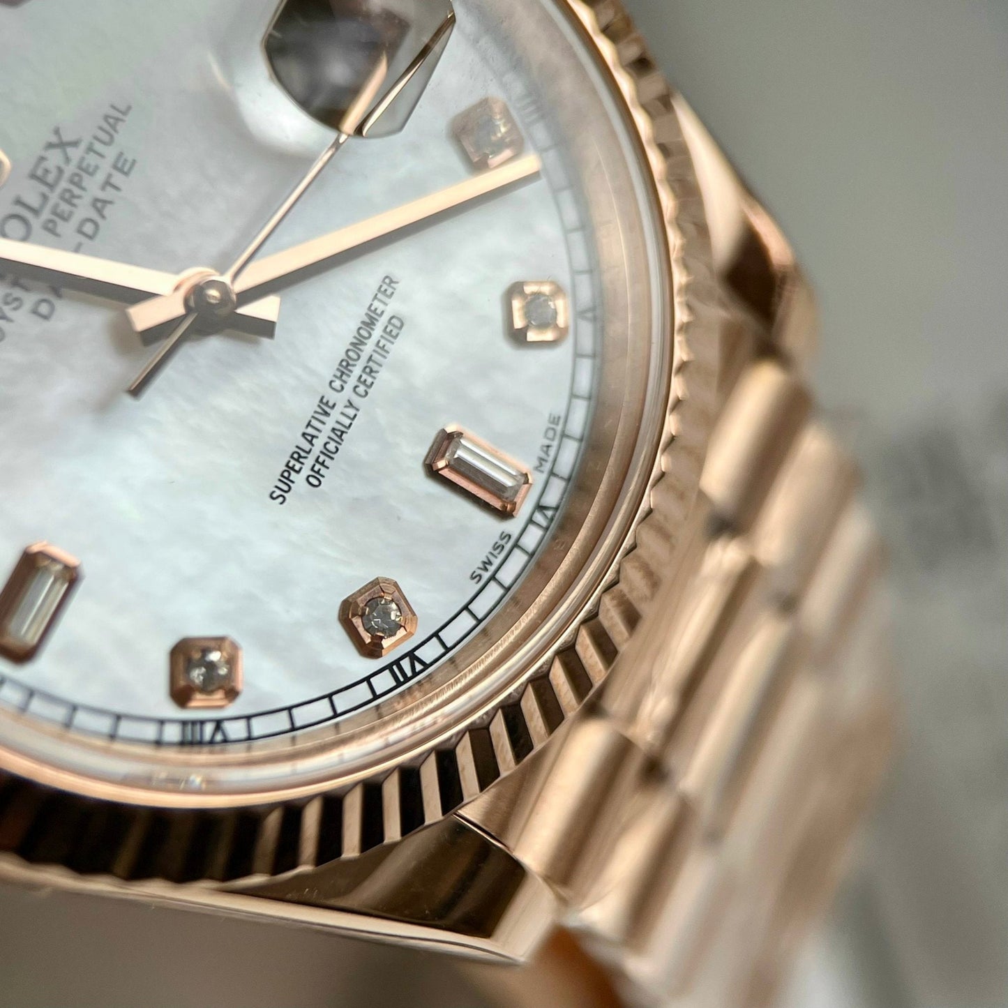 Rolex Day-Date 36mm M128235-0029 Miglior edizione 1:1 rivestita in oro rosa 18 carati 130 grammi