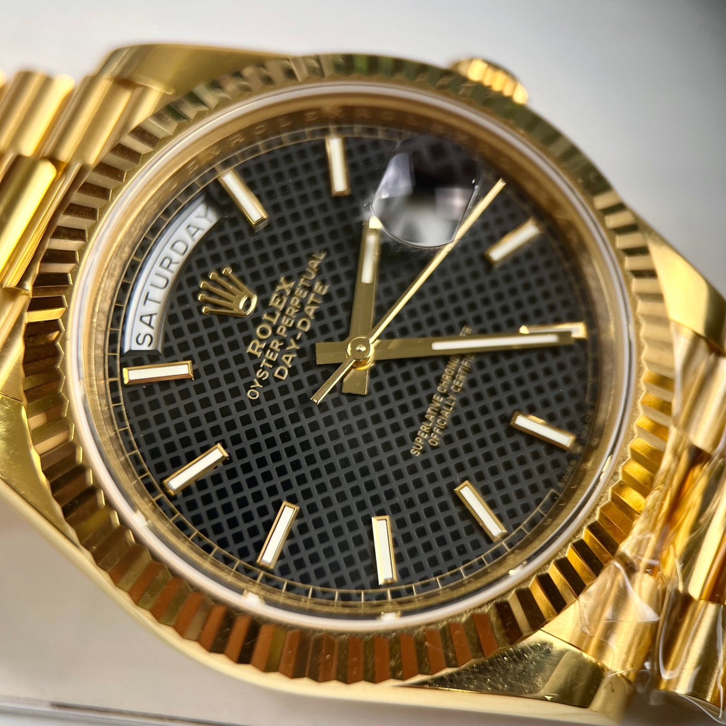 Rolex Day-Date 40 Gold 228238-0007 Mejor edición 1:1 recubierto de oro amarillo de 18 k, 130 gramos