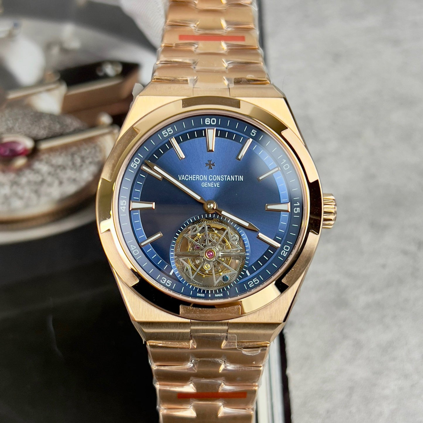 Vacheron Constantin Overseas Tourbillon 6000V/110R-B733 1:1 Migliore edizione BBR Factory Oro rosa