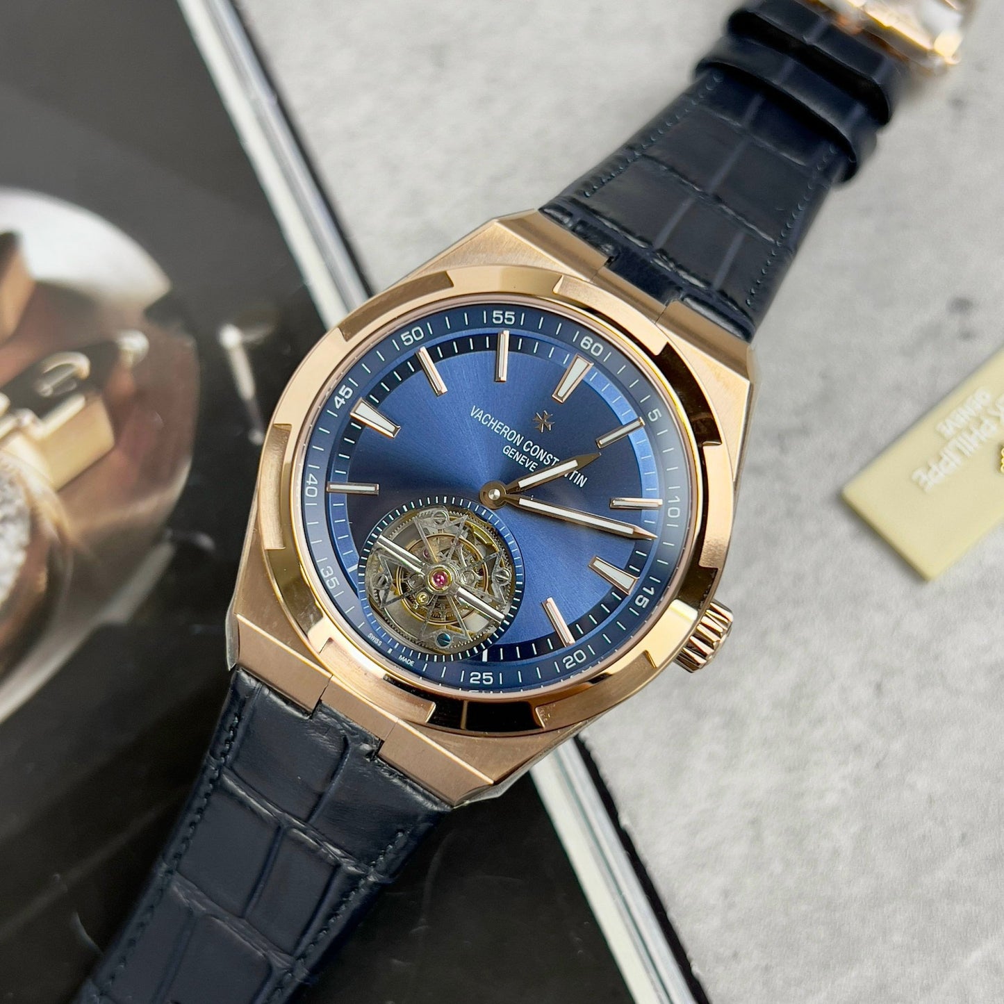 Vacheron Constantin Overseas Tourbillon 6000V/110R-B733 1:1 Best Edition BBR Factory Blue Strap