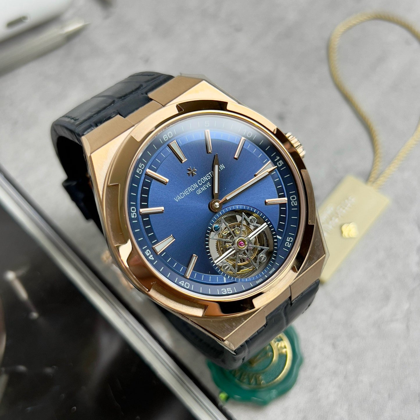 Vacheron Constantin Overseas Tourbillon 6000V/110R-B733 1:1 Mejor Edición BBR Factory Correa Azul