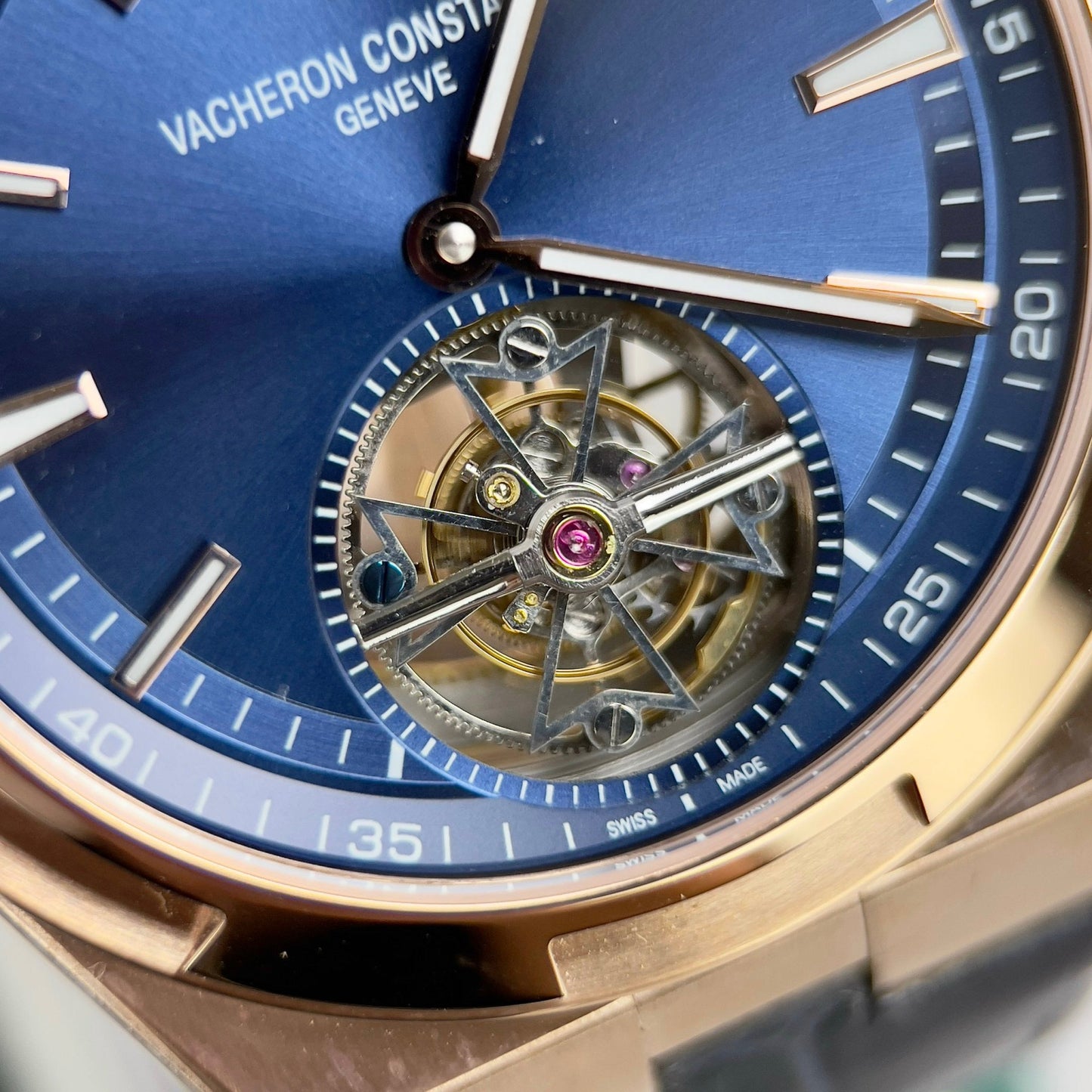 Vacheron Constantin Overseas Tourbillon 6000V/110R-B733 1:1 Best Edition BBR Factory Blue Strap