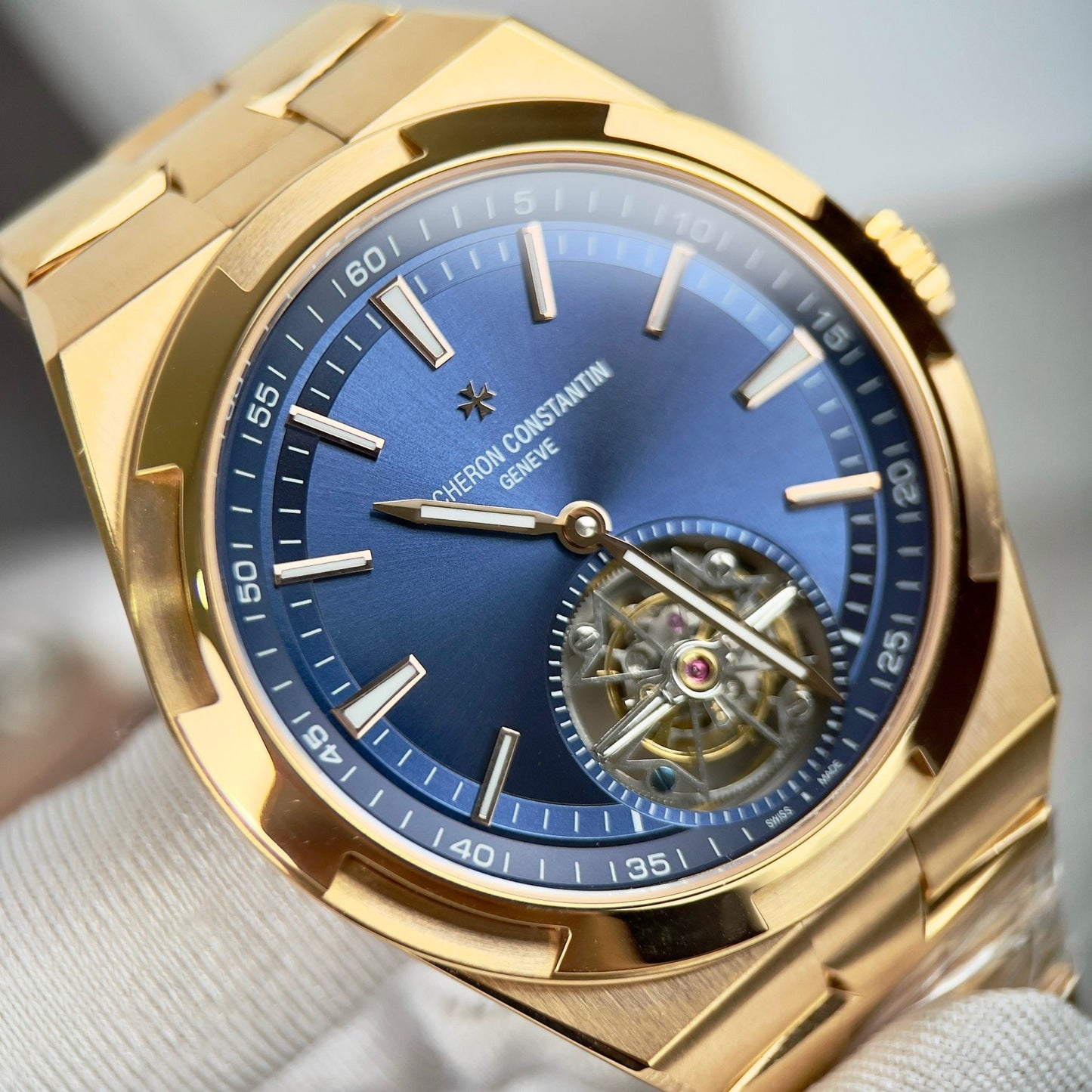 Vacheron Constantin Overseas Tourbillon 6000V/110R-B733 1:1 Best Edition rivestito in oro 18k