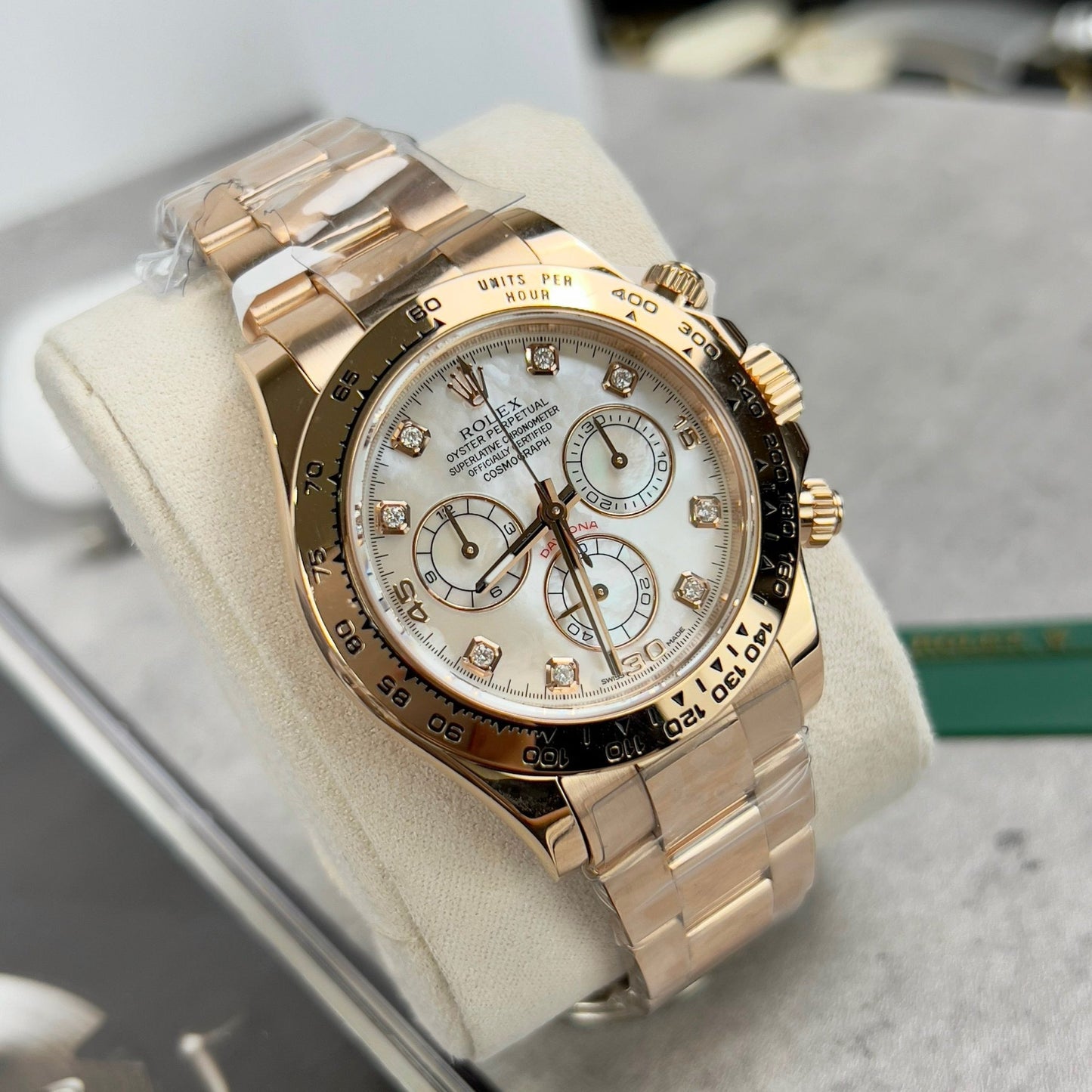 Rolex Daytona Cosmograph con quadrante in madreperla 40mm 116528 personalizzato riempito in oro 18k Migliore edizione 1:1