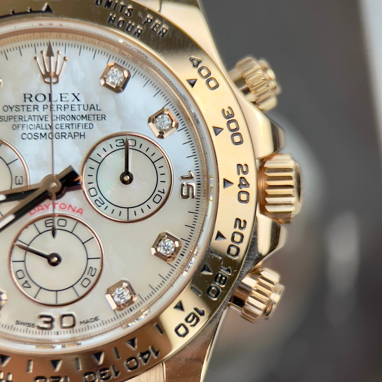 Rolex Daytona Cosmograph con quadrante in madreperla 40mm 116528 personalizzato riempito in oro 18k Migliore edizione 1:1