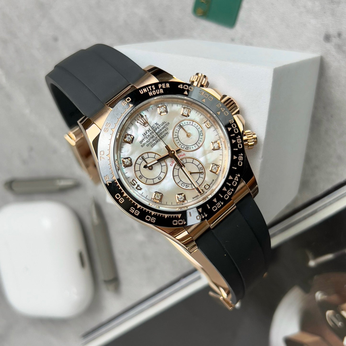 Rolex Cosmograph Daytona 116518LN Quadrante in madreperla personalizzato riempito in oro 18k Migliore edizione 1:1