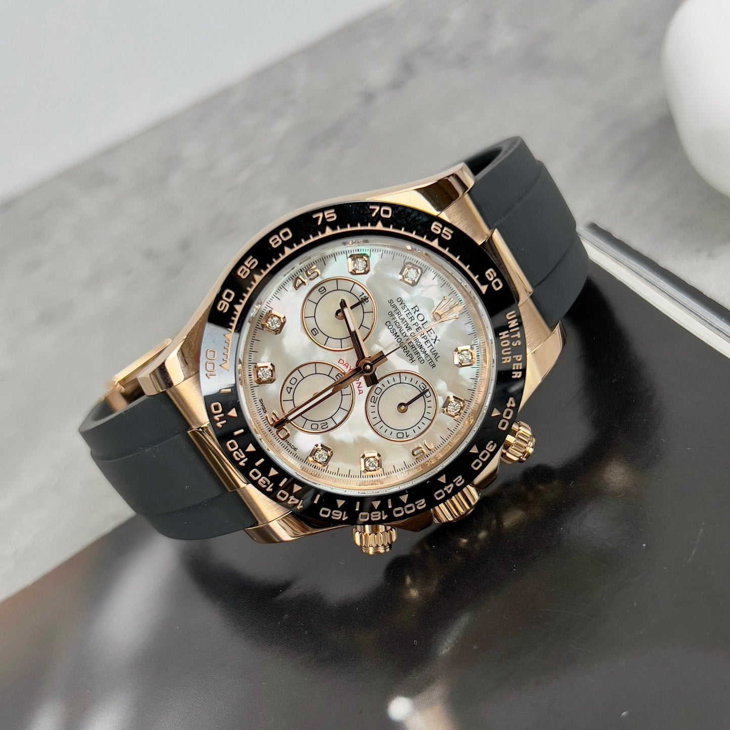 Rolex Cosmograph Daytona 116518LN Quadrante in madreperla personalizzato riempito in oro 18k Migliore edizione 1:1