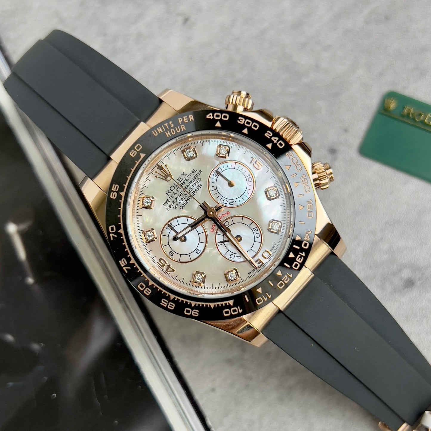 Rolex Cosmograph Daytona 116518LN Quadrante in madreperla personalizzato riempito in oro 18k Migliore edizione 1:1