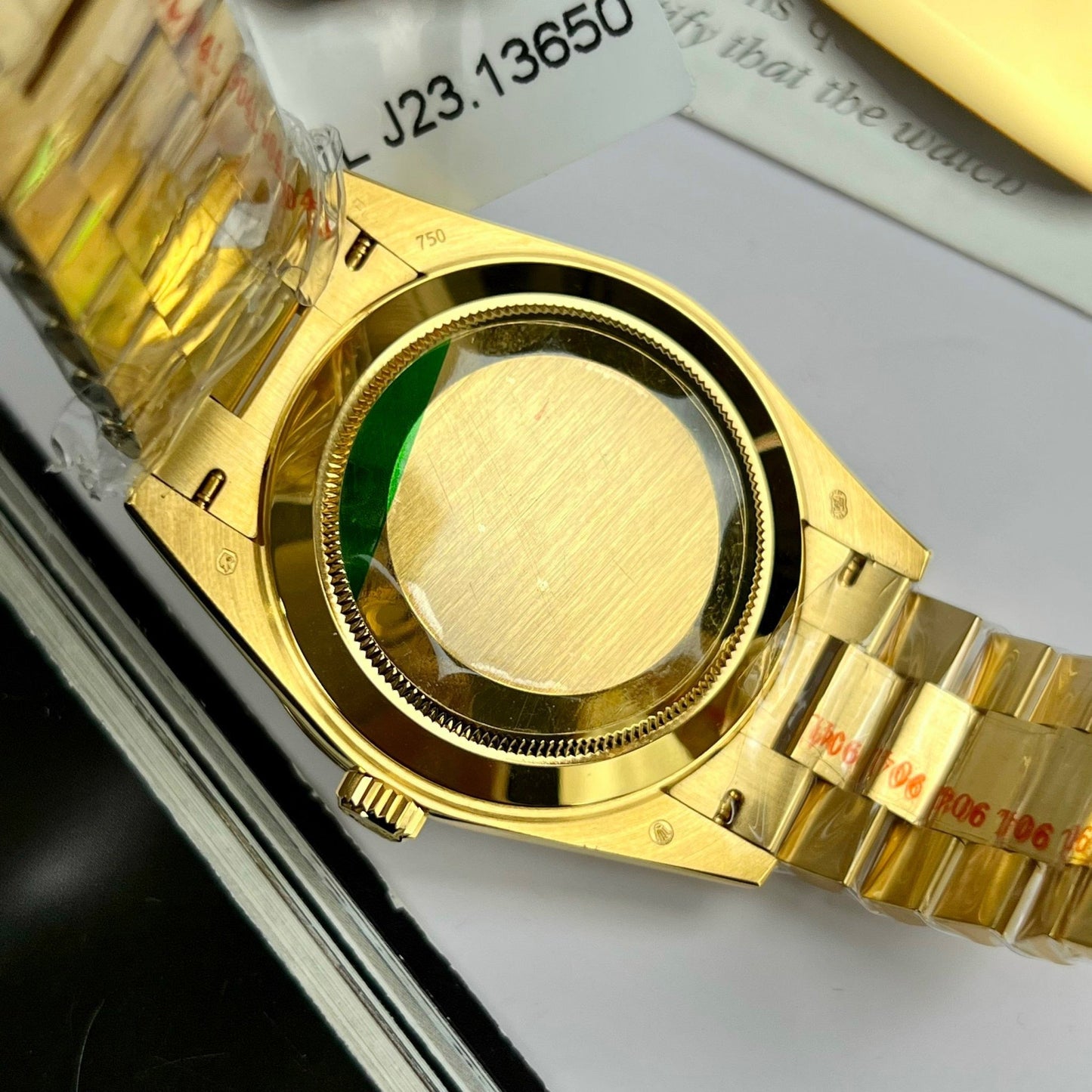 Rolex Day-Date 36 Gold Watch 118238-0111 Gold plated 18k with 130 gram from GM Factory