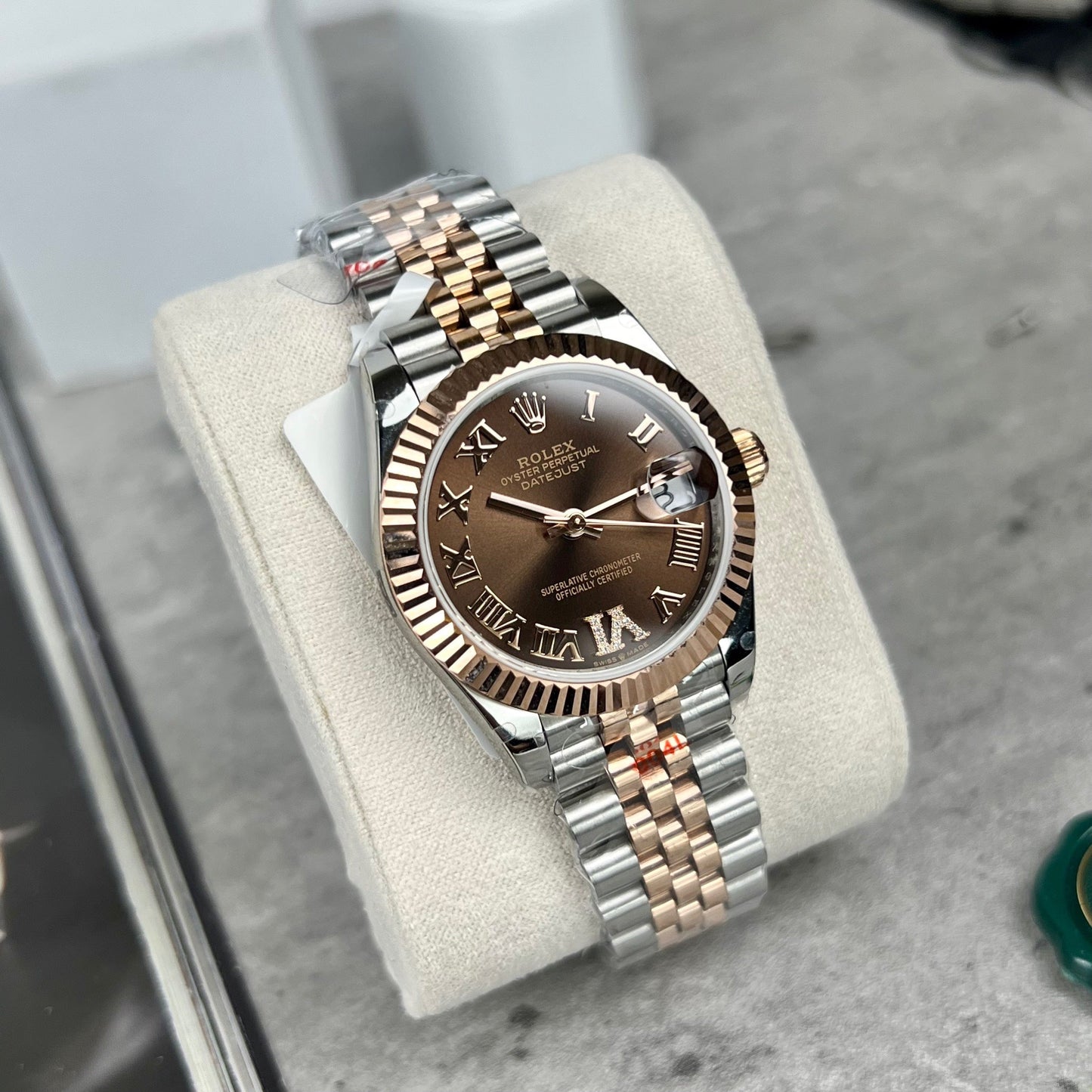 Rolex Datejust 31 Orologio con quadrante color cioccolato 178271 migliore edizione 1:1 in oro rosa 18 carati rivestito GM