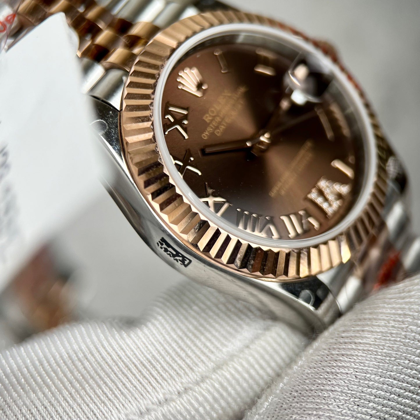 Reloj Rolex Datejust 31 con esfera de chocolate 178271, la mejor edición 1:1 de oro rosa recubierto de 18 quilates GM