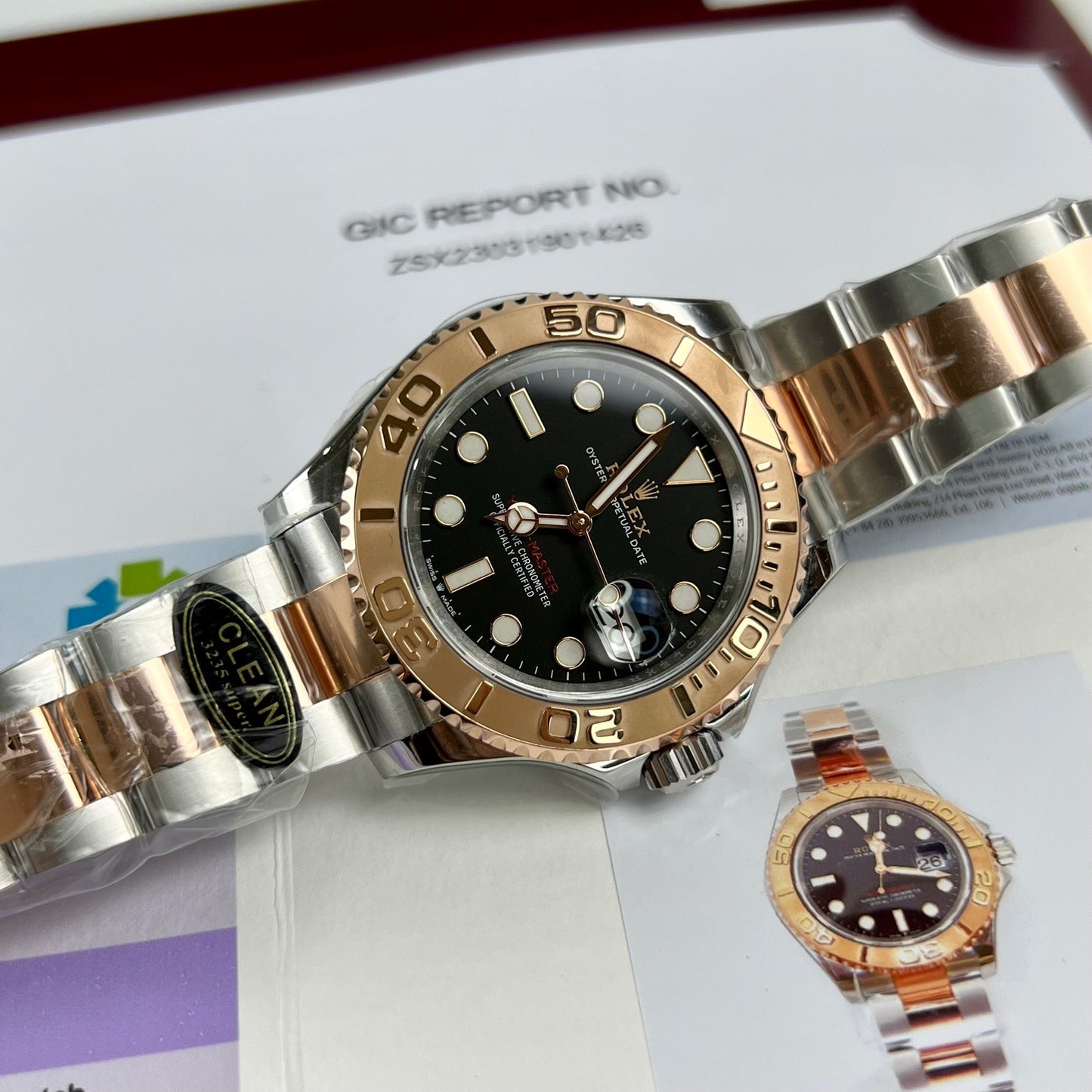 Orologio da uomo Rolex Yacht-Master 40 rivestito in oro Everose 18k Oystersteel 116621-0002 Miglior edizione 1:1