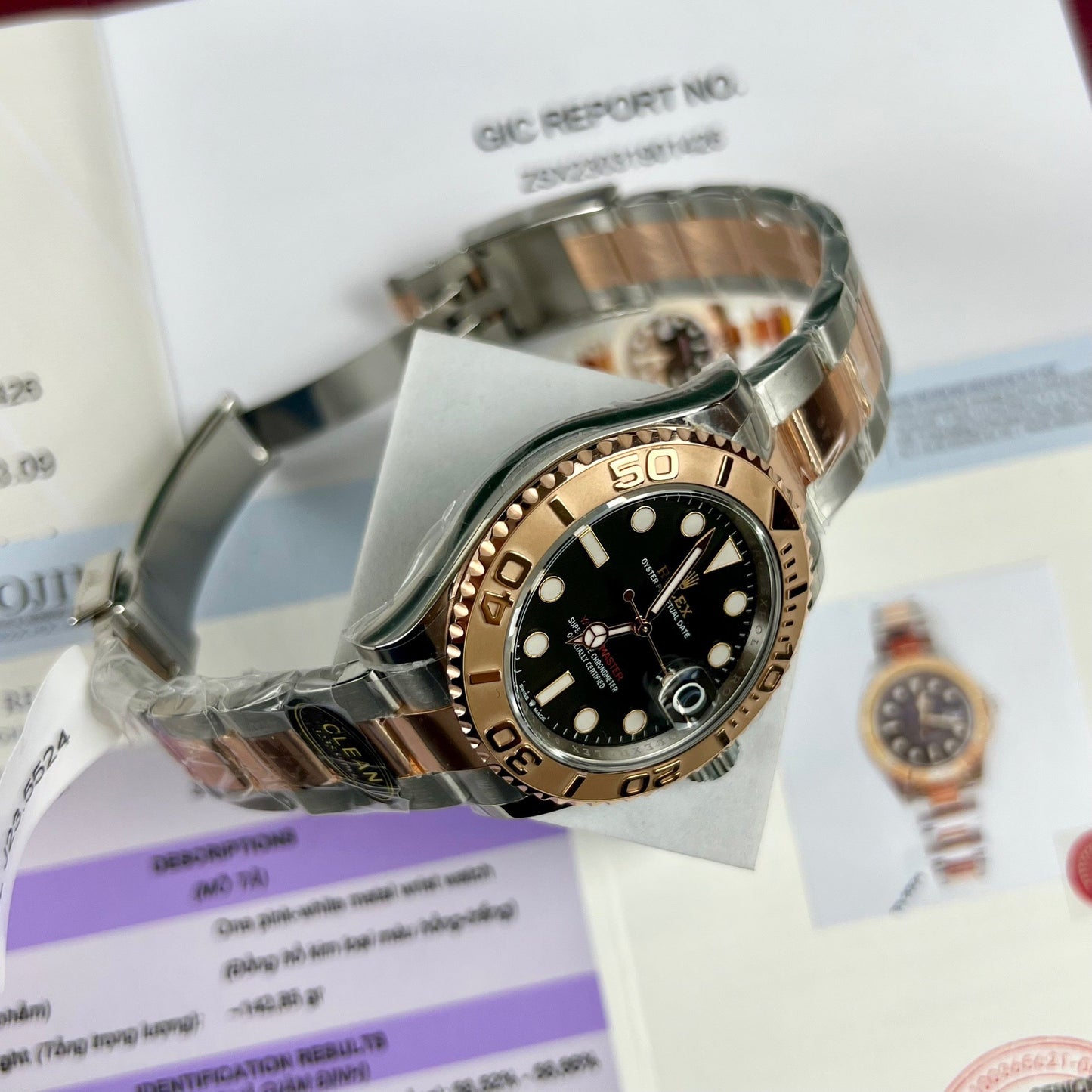 Orologio da uomo Rolex Yacht-Master 40 rivestito in oro Everose 18k Oystersteel 116621-0002 Miglior edizione 1:1