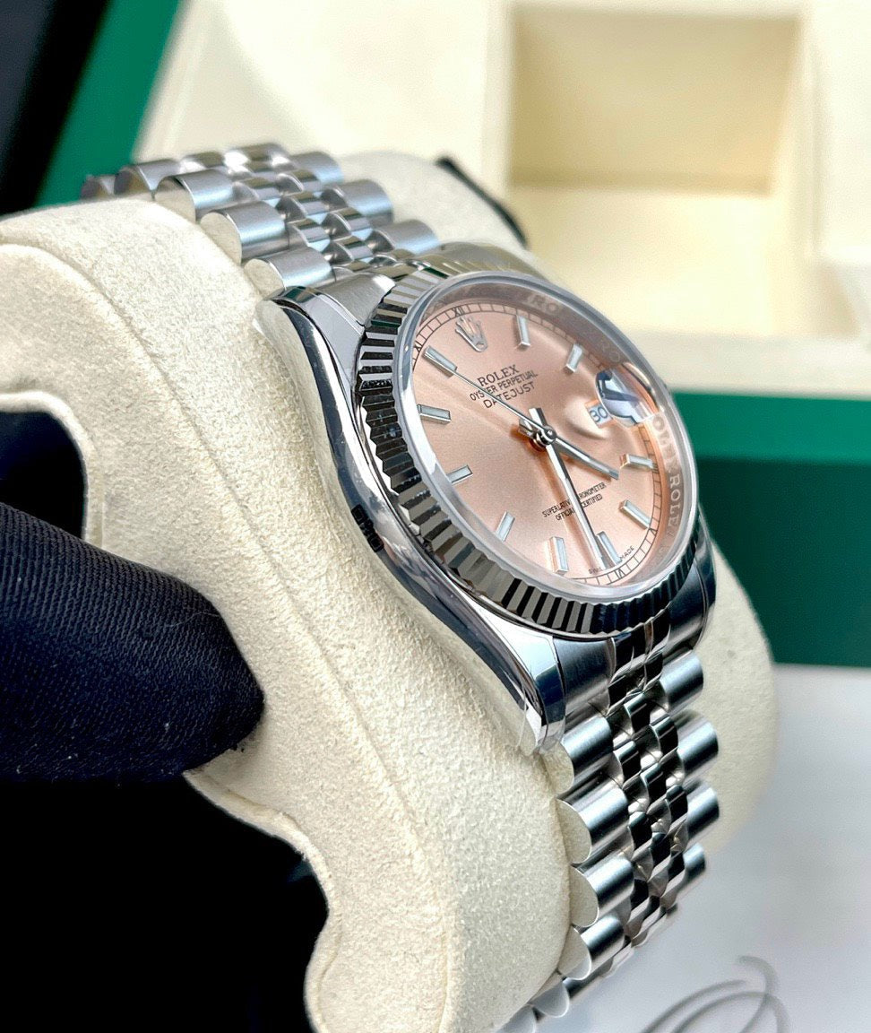 Rolex Datejust 36mm 116234-0090 AR Factory 1:1 Best Edition svizzero ETA3135 quadrante in oro rosa