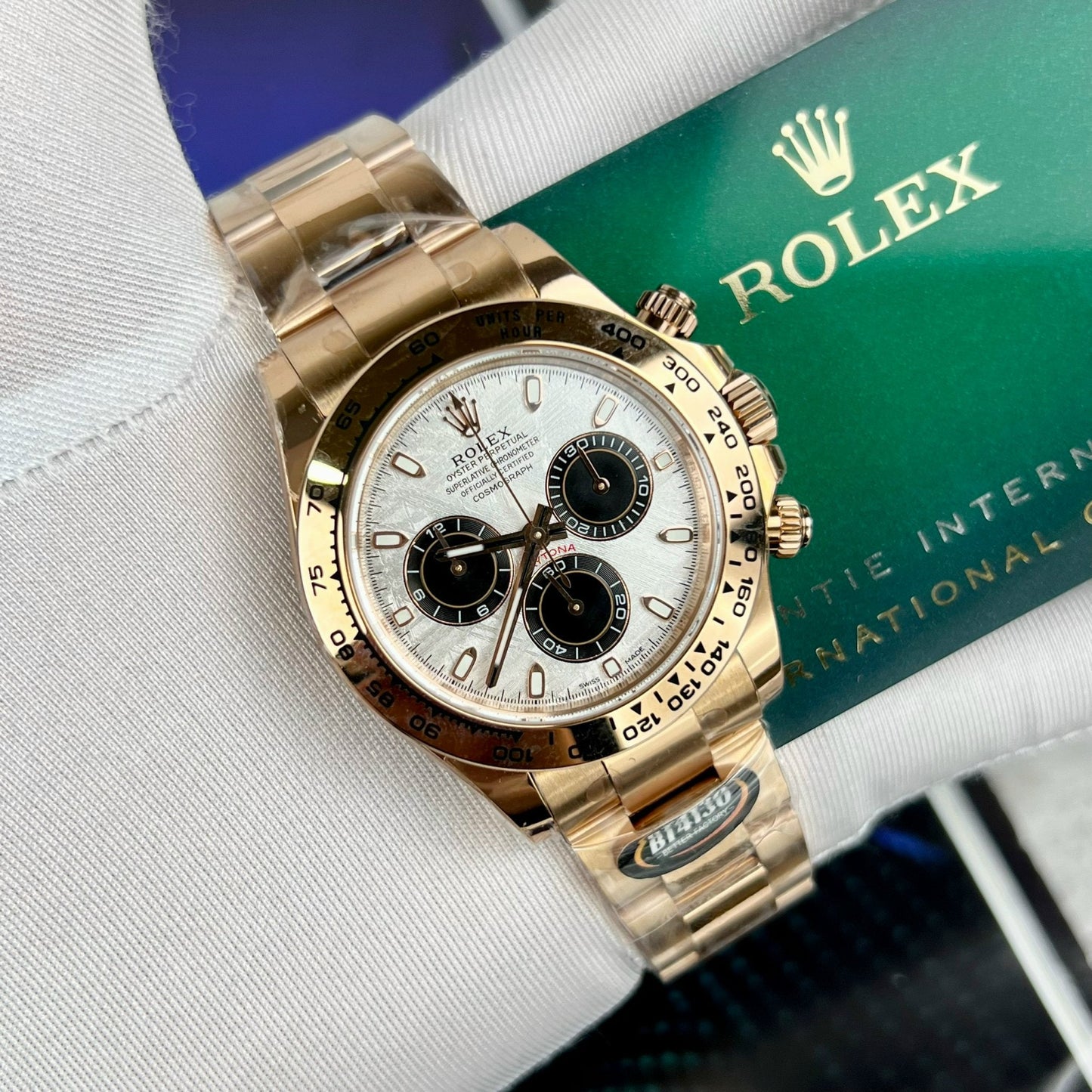 Rolex Daytona 116505 Cronógrafo de oro rosa 40 mm La mejor edición 1:1 con esfera de meteorito BT Factory