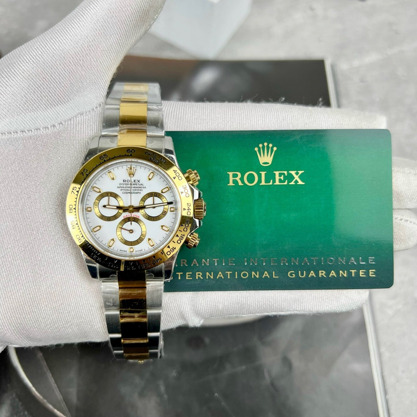 Rolex Cosmograph Daytona M116503-0001 1:1 Mejor edición BT Factory esfera blanca