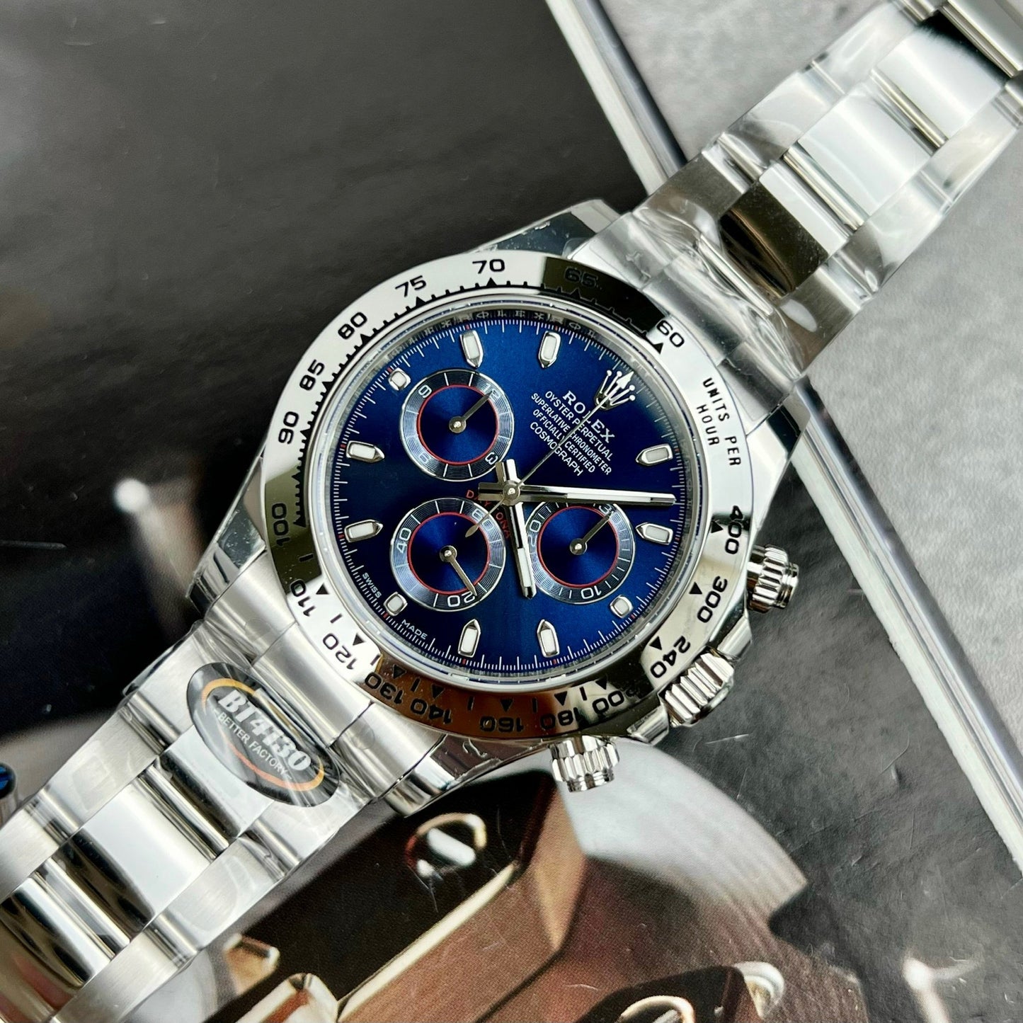 Rolex Cosmograph Daytona M116509-0071 1:1 Mejor edición BT Factory esfera azul