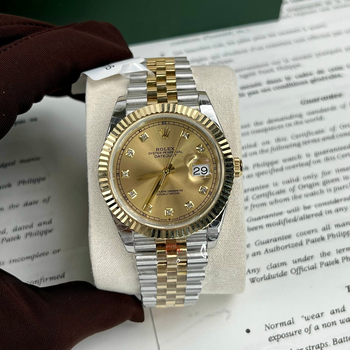 Rolex Datejust II 126333 41 mm Mejor edición 1:1 18 k lleno de oro GM Factory