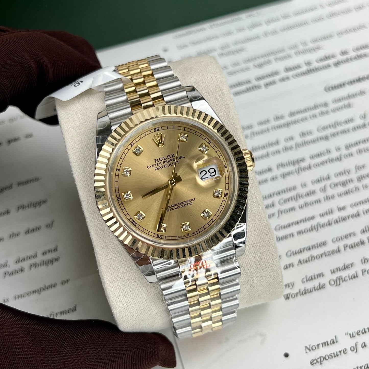 Rolex Datejust II 126333 41 mm Mejor edición 1:1 18 k lleno de oro GM Factory