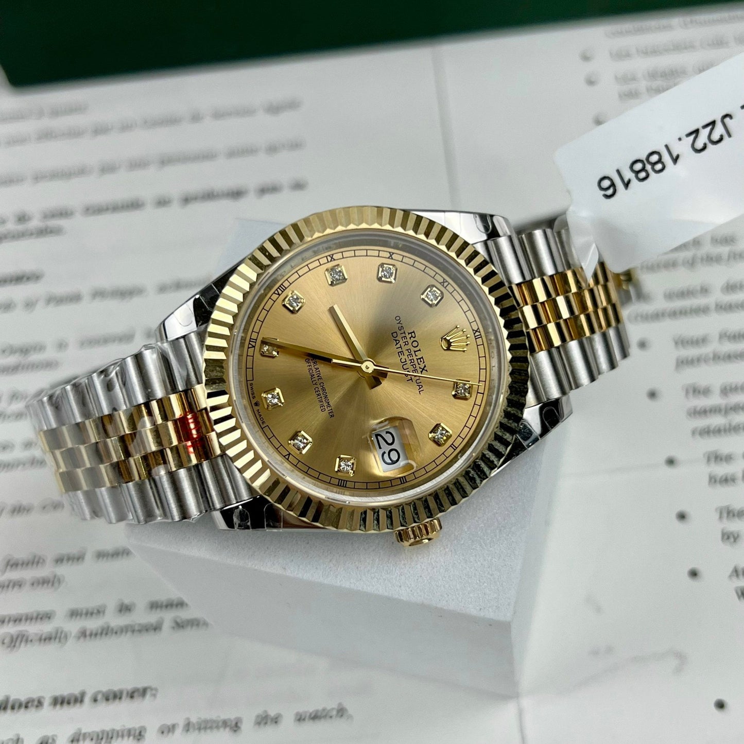 Rolex Datejust II 126333 41 mm Mejor edición 1:1 18 k lleno de oro GM Factory