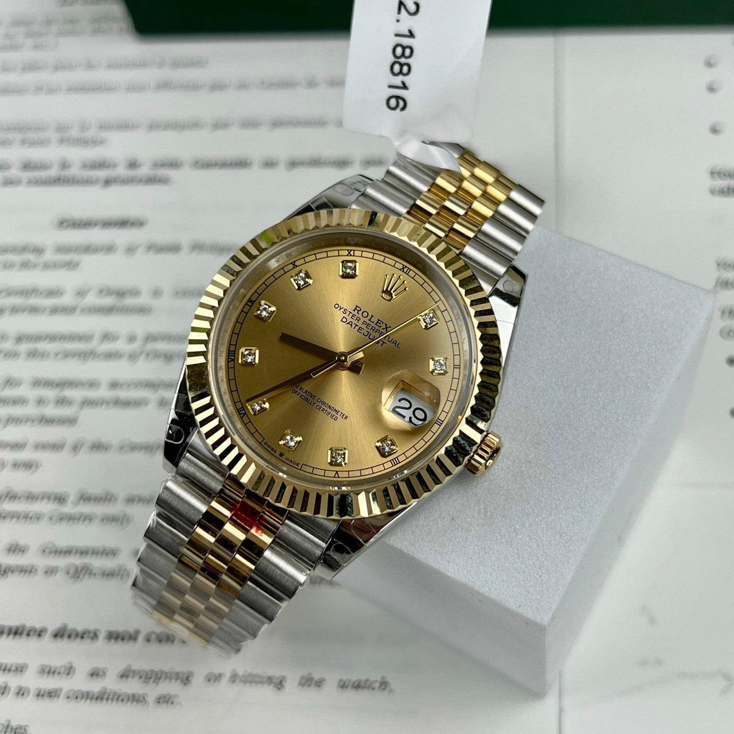 Rolex Datejust II 126333 41 mm Mejor edición 1:1 18 k lleno de oro GM Factory