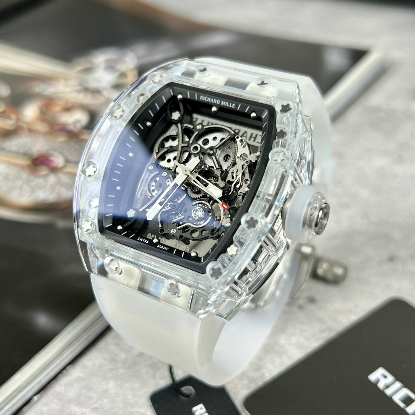 Richard Mille RM055 1:1 Best Edition RM Factory Saphire case