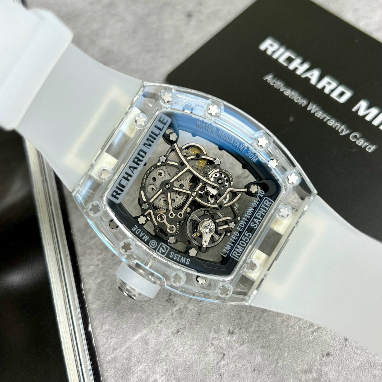 Custodia Richard Mille RM055 1:1 Best Edition RM Factory Saphire