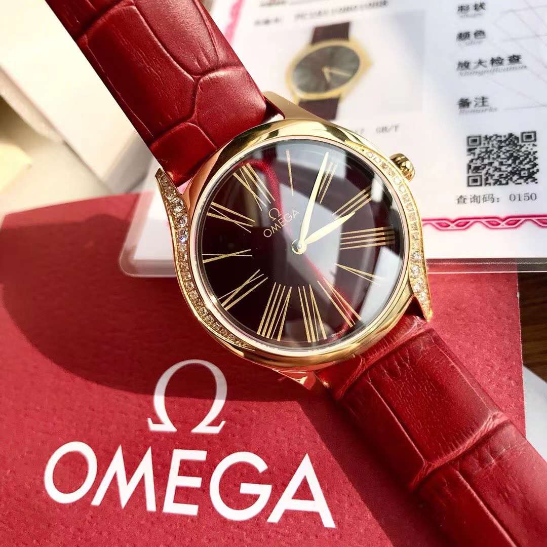 Omega De Ville Trésor Quarzo 36 mm 428.58.36.60.11.001 Movimento svizzero originale