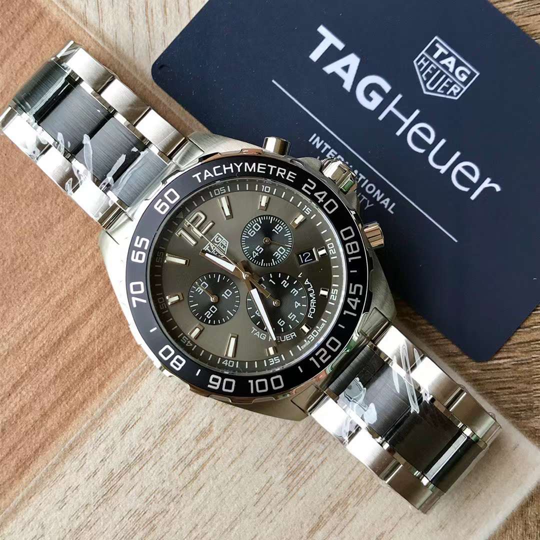 Tag Heuer Formula 1 Chronograph Anthracite Grey Dial Men Watch CAZ1011.BA0843 Swiss Original Movement