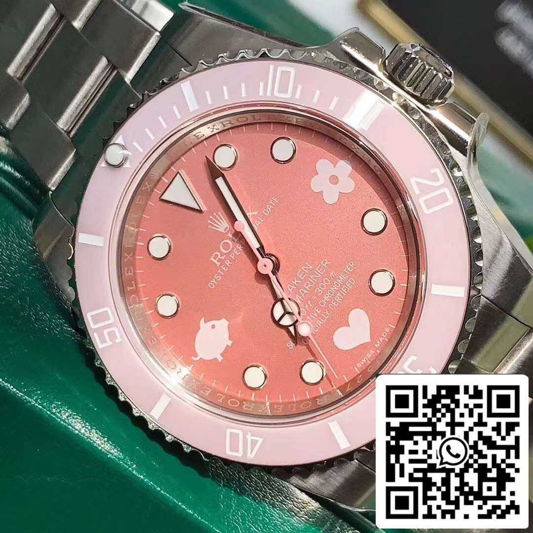 Rolex Submariner BLAKEN sin fecha edición rosa Movimiento original suizo