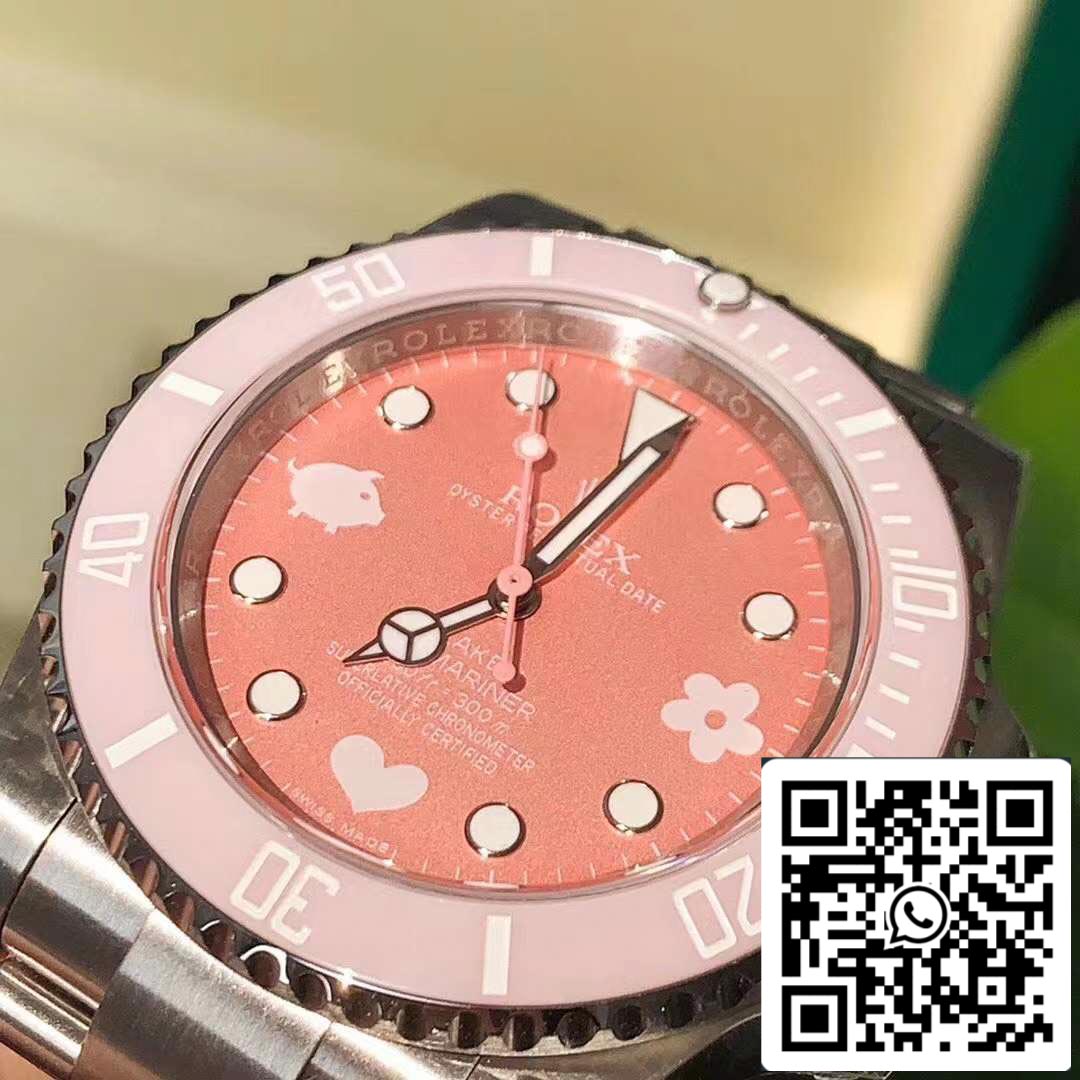 Rolex Submariner BLAKEN sin fecha edición rosa Movimiento original suizo