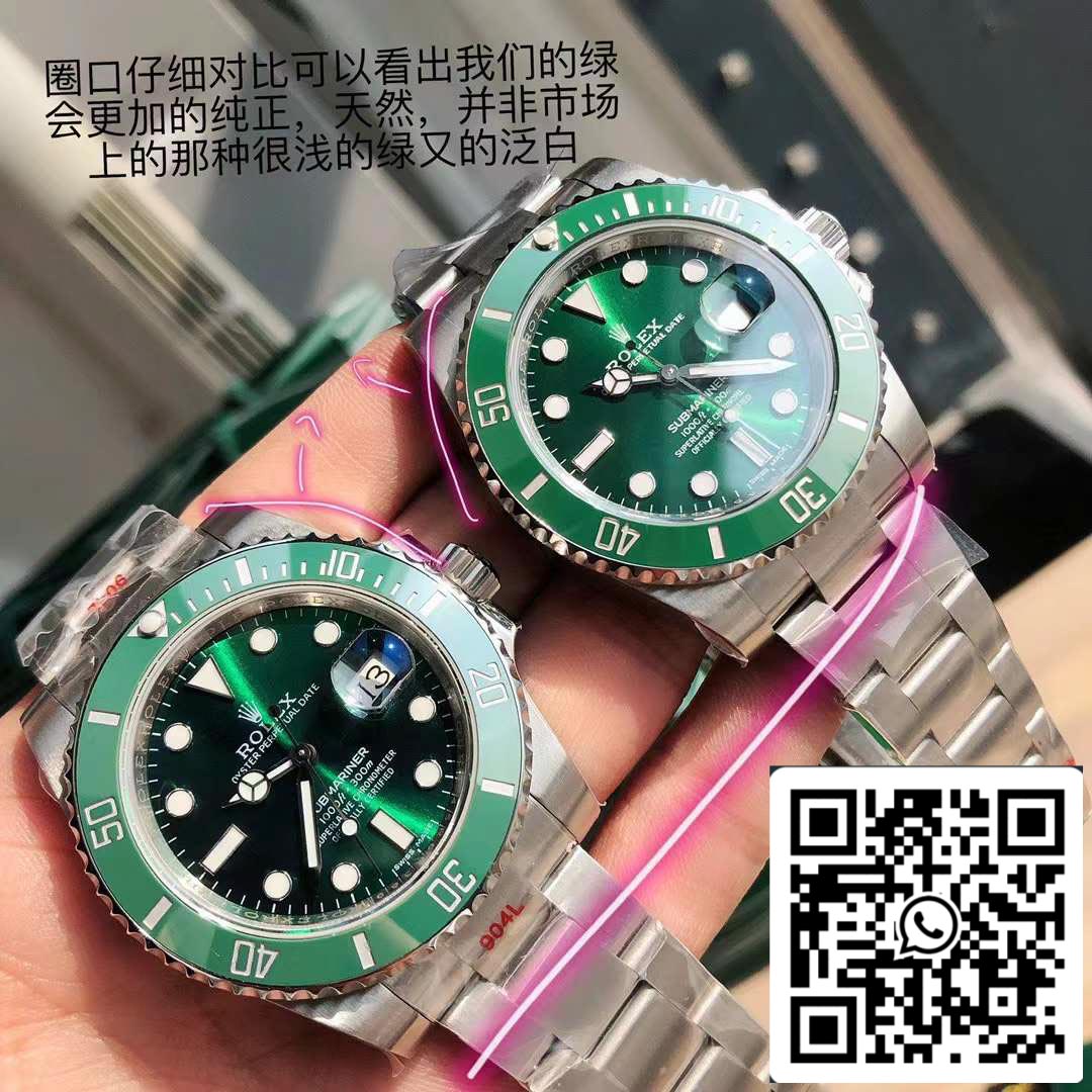 Rolex Submariner Green Host M116610LV Movimento originale svizzero