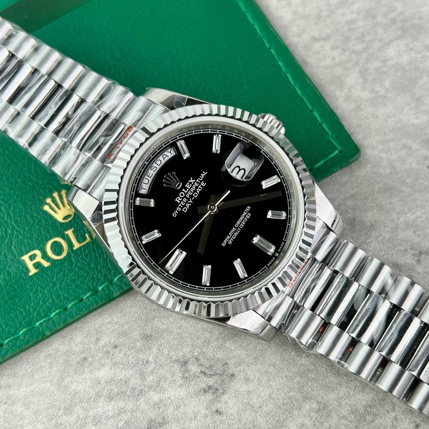 Rolex Day Date M228239 1:1 Best Edition GM Factory V2 Black dial