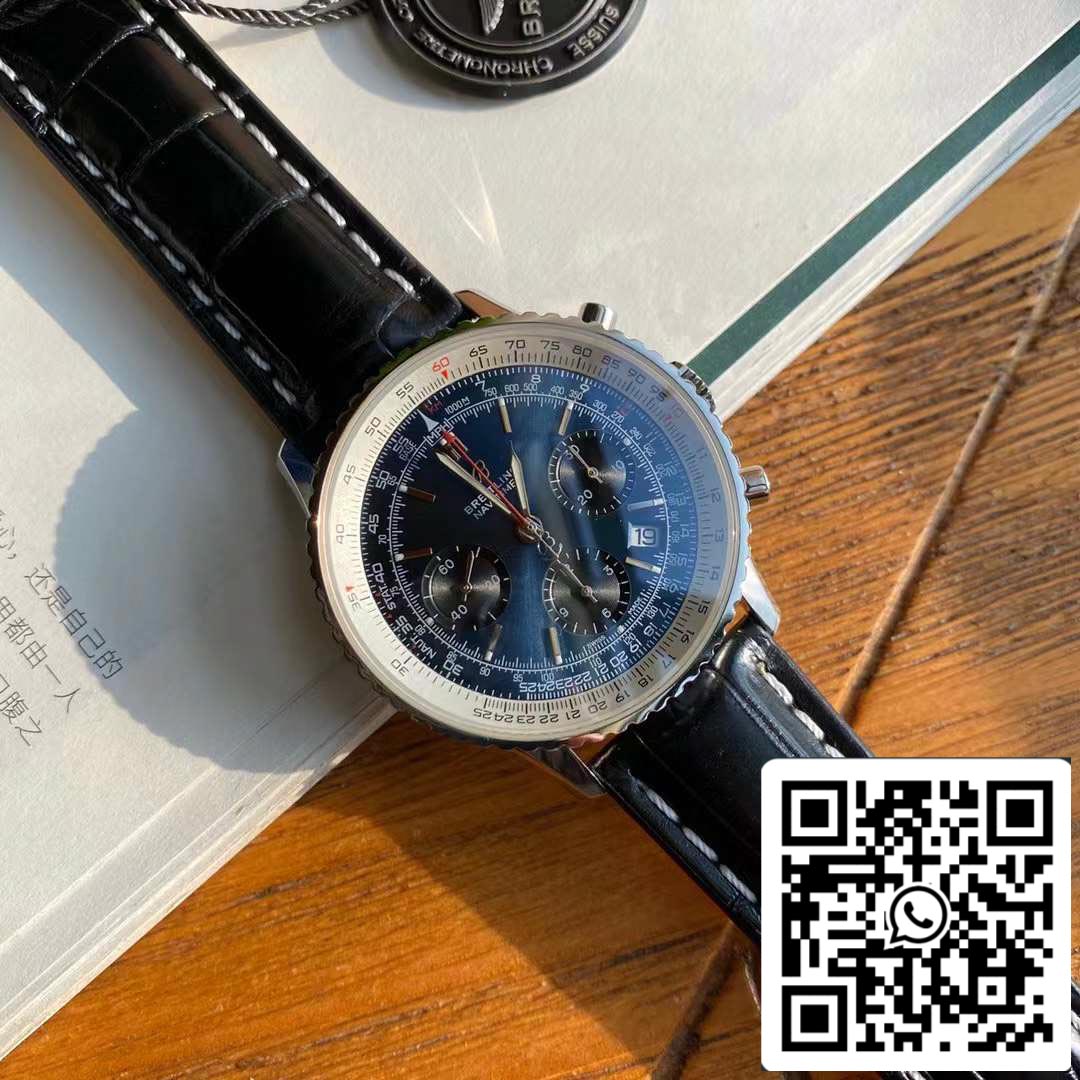 Breitling Navitimer 1 B01 Cronógrafo 46 Reloj para hombre con esfera azul - Movimiento original suizo