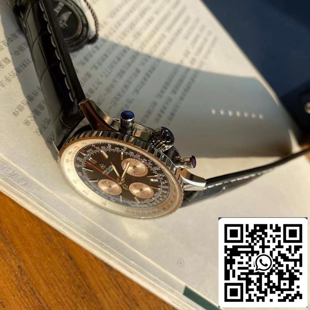 Orologio da uomo Breitling Navitimer 1 B01 cronografo 46 in acciaio inossidabile - movimento originale svizzero