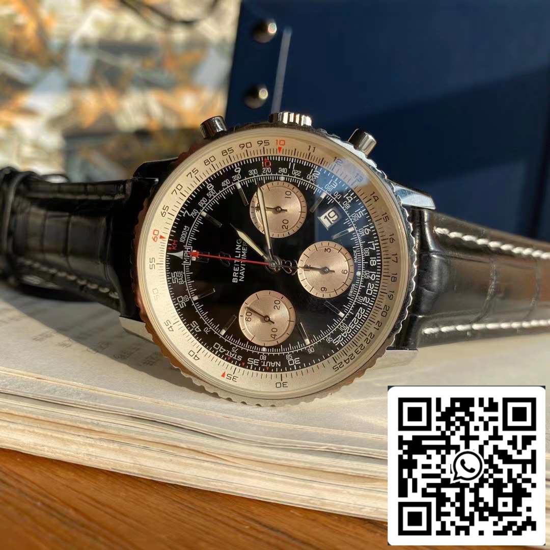 Orologio da uomo Breitling Navitimer 1 B01 cronografo 46 in acciaio inossidabile - movimento originale svizzero