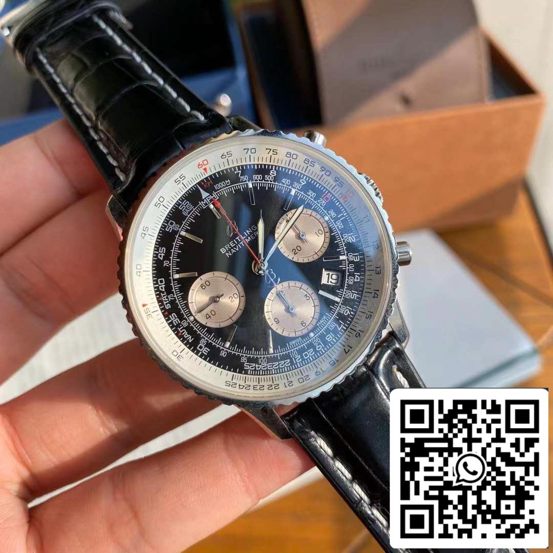 Orologio da uomo Breitling Navitimer 1 B01 cronografo 46 in acciaio inossidabile - movimento originale svizzero